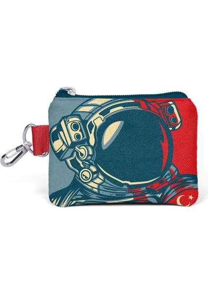 Kids Çivit Kırmızı Astronot Desenli 4’lü Okul Çanta Seti 4Set 14389