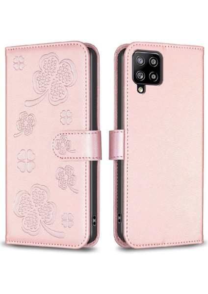 Samsung Galaxy Flip 5g Kart Yuvaları Için Flip Case Tutucu Kickstand Yonca Pu (Yurt Dışından)