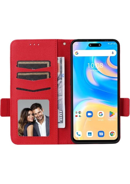 Umidigi G6 5g Cüzdan Için Flip Case Manyetik Kart Yuvaları Tutucu Pu Deri (Yurt Dışından)