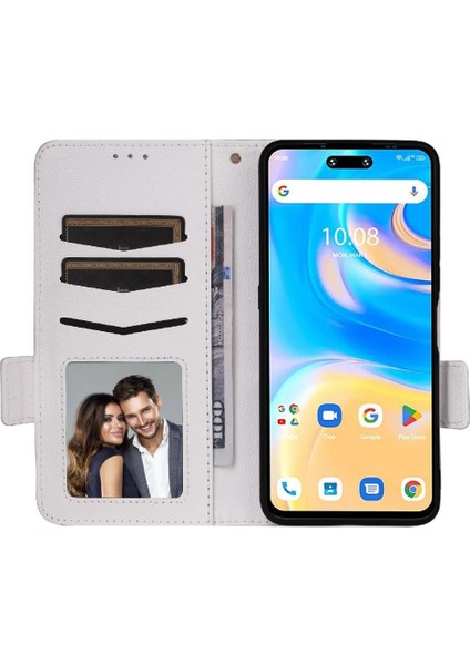 Umidigi G6 5g Cüzdan Için Flip Case Manyetik Kart Yuvaları Tutucu Pu Deri (Yurt Dışından)