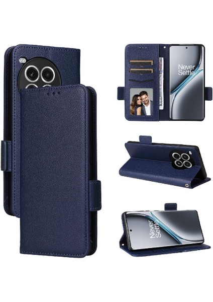 Oneplus Ace 3 Pro Için Flip Case Yan Toka Cüzdan Kart Yuvaları Tutucu Pu (Yurt Dışından)