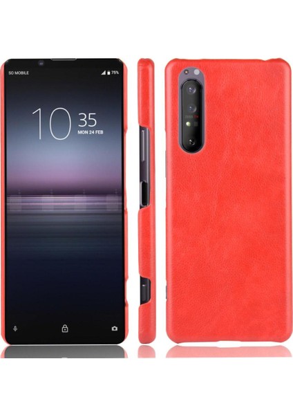 Sony Xperia 1 Iı Uyumluluk Lychee Desen Retro Kapak Için Retro Kılıf (Yurt Dışından)