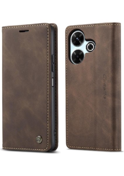 Xiaomi Redmi Için Flip Case 13 4g Manyetik Kapatma Darbeye Vaka Kart Pu (Yurt Dışından) fırsatları