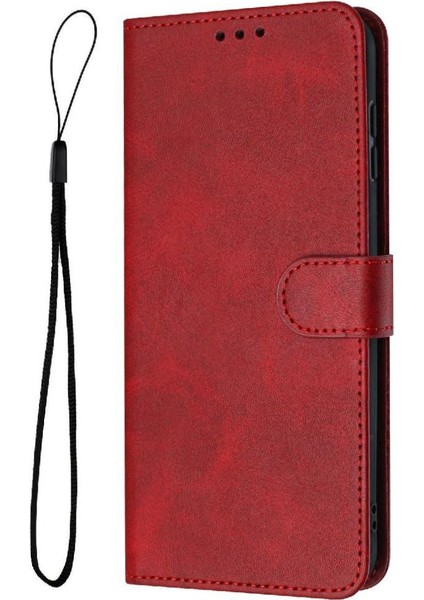 Kart Yuvası Kickstand Pu Saf Toka ile Oppo A17/A17K Için Flip Case (Yurt Dışından)