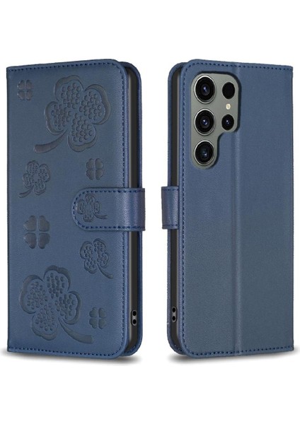 Samsung Galaxy S23 Için Flip Case Ultra 5g Kart Yuvaları Tutucu Kickstand Pu (Yurt Dışından)