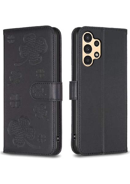 Mays Boutique Samsung Galaxy Için Flip Case A52S 5g Yonca Çiçek Pu Deri Çok Renkli (Yurt Dışından)