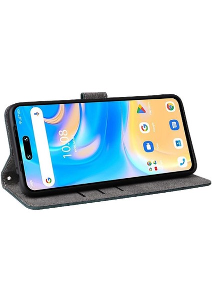 Umidigi G6 5g Flip Için Kılıf Folio Cüzdan Pu Deri Rfıd Engelleme Manyetik (Yurt Dışından)