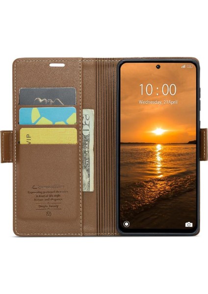 Xiaomi Redmi Için Caseme Durumda 13 4g Kickstand Anti Dolandırıcılık Cüzdan Kılıf Kılıf (Yurt Dışından) indirimleri
