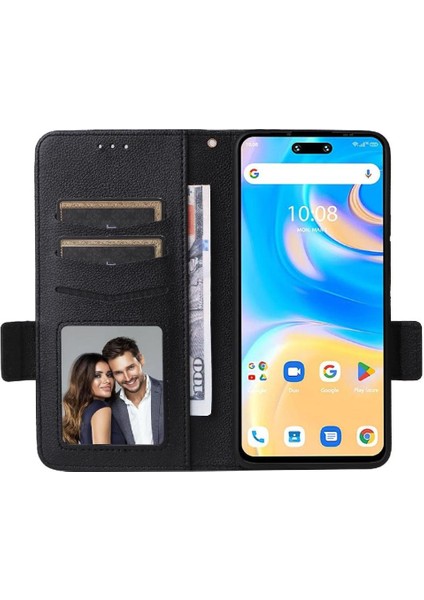 Umidigi G6 5g Cüzdan Için Flip Case Manyetik Kart Yuvaları Tutucu Pu Deri (Yurt Dışından)