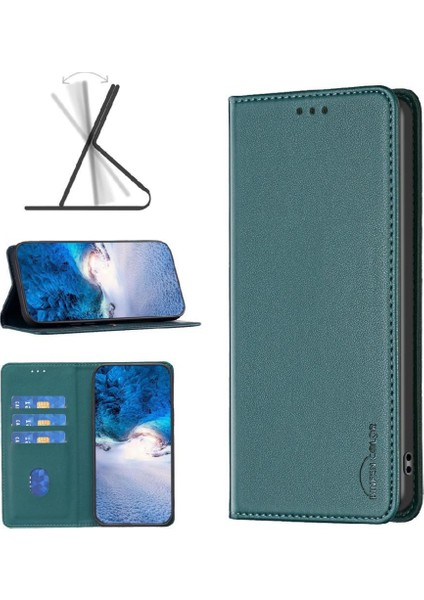 Mays Boutique Samsung Galaxy S24 Artı 5g Pu Deri Iş Manyetik Yuvası Için Flip Case (Yurt Dışından)