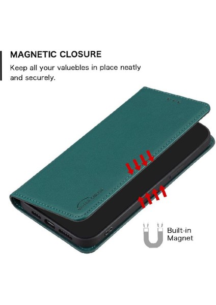 Mays Boutique Samsung Galaxy S24 Artı 5g Pu Deri Iş Manyetik Yuvası Için Flip Case (Yurt Dışından)