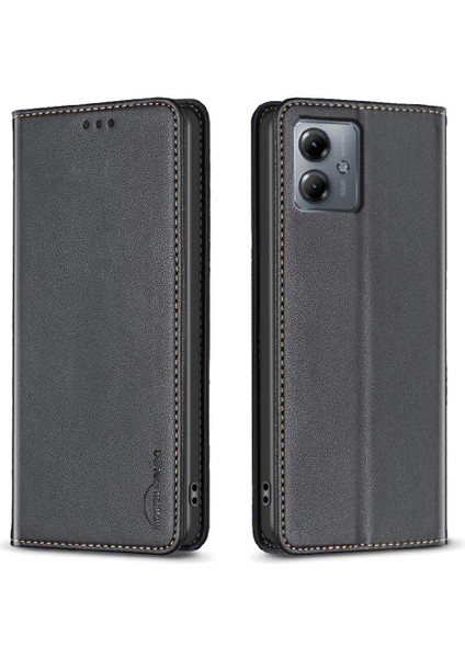 Motorola Moto G14 4g Çok Renkli Manyetik Cüzdan Iş Pu Için Flip Case (Yurt Dışından)