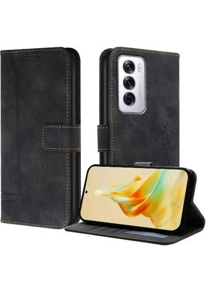 Oppo Phone 12 5g Için Telefon Kılıfı Pu Deri Manyetik Kapatma Flip Folio Kart (Yurt Dışından)