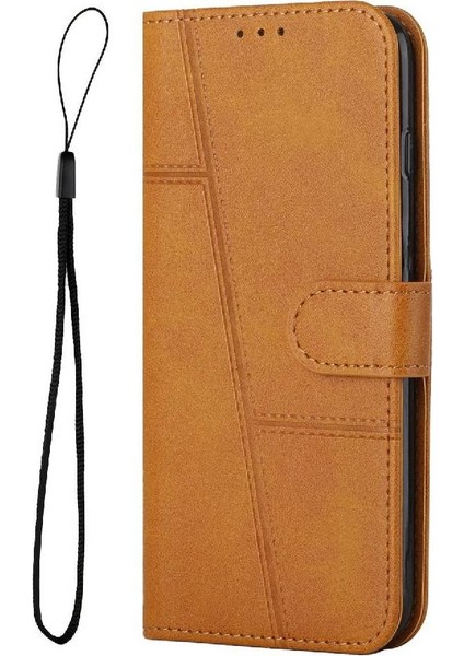 IPhone 16 Için Flip Case Artı Yan Toka Kart Ekleme Tam Koruma (Yurt Dışından)