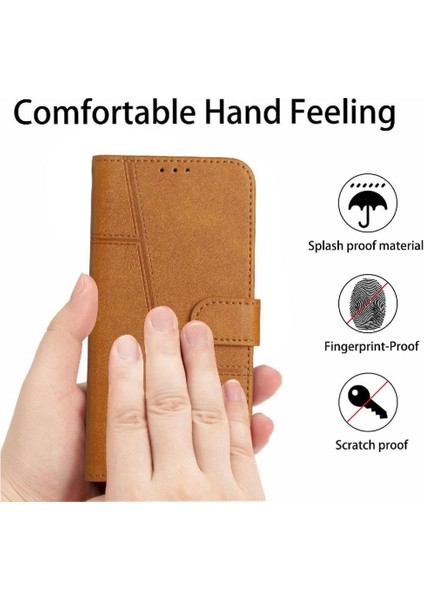 IPhone 16 Için Flip Case Artı Yan Toka Kart Ekleme Tam Koruma (Yurt Dışından)