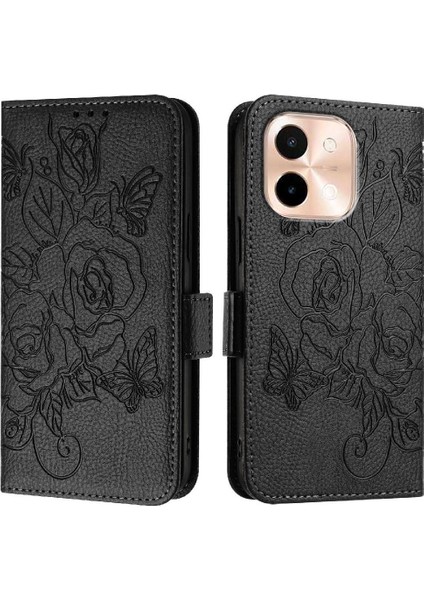 Kredi Kartı Yuvası Manyetik Cüzdan ile Vivo Y28 4g Pu Deri Için Kılıf (Yurt Dışından)