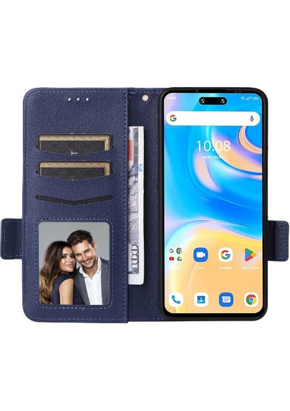 Umidigi G6 5g Cüzdan Için Flip Case Manyetik Kart Yuvaları Tutucu Pu Deri (Yurt Dışından)