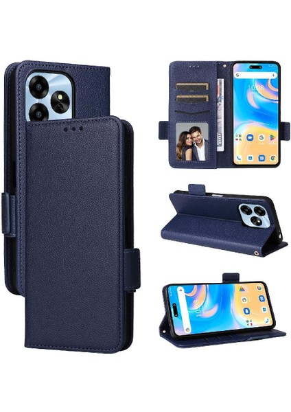 Umidigi G6 5g Cüzdan Için Flip Case Manyetik Kart Yuvaları Tutucu Pu Deri (Yurt Dışından)