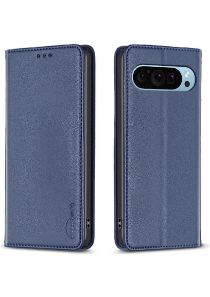 Google Pixel 9 Pro Pu Deri Iş Çoklu Kart Yuvası Için Flip Case (Yurt Dışından)