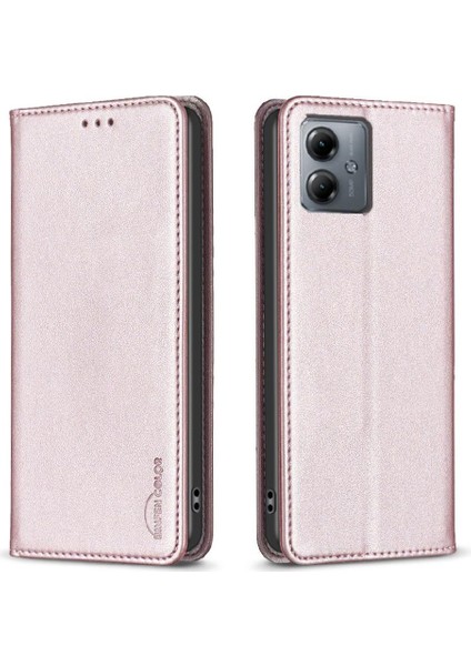 Motorola Moto G14 4g Çok Renkli Manyetik Cüzdan Iş Pu Için Flip Case (Yurt Dışından)