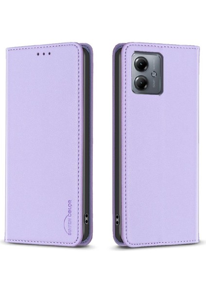 Motorola Moto G14 4g Çok Renkli Manyetik Cüzdan Iş Pu Için Flip Case (Yurt Dışından)