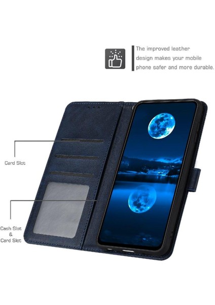 Toka Pu Deri Saf Renk Kickstand ile Realme 12 Artı Için Flip Case (Yurt Dışından)