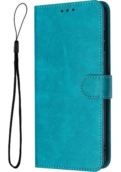 Oppo A16/A16S/A54S Kickstand ile Toka Saf Renk Için Flip Case (Yurt Dışından)