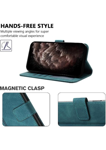 Realme Gt 6 El Kayışı Flip Için Telefon Kılıfı Folio Cüzdan Kart Yuvaları Kapak (Yurt Dışından)