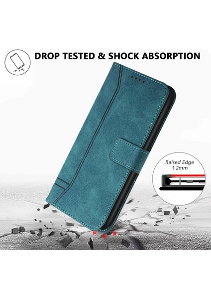 Realme Gt 6 El Kayışı Flip Için Telefon Kılıfı Folio Cüzdan Kart Yuvaları Kapak (Yurt Dışından)