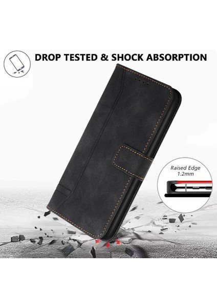 Realme Gt 6 El Kayışı Flip Için Telefon Kılıfı Folio Cüzdan Kart Yuvaları Kapak (Yurt Dışından)