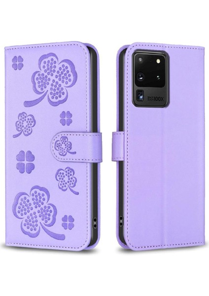 Samsung Galaxy S20 Ultra Çok Renkli Cüzdan Kart Yuvaları Pu Için Flip Case (Yurt Dışından)