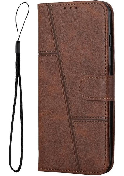 IPhone 16 Için Flip Case Pro Max Kart Ekleme Pu Deri Kickstand Tam (Yurt Dışından)