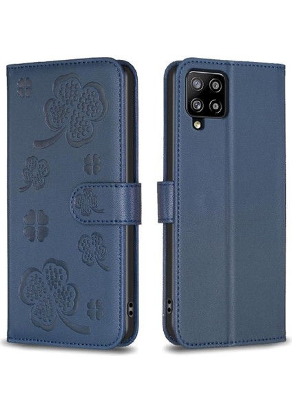 Samsung Galaxy Flip 5g Kart Yuvaları Için Flip Case Tutucu Kickstand Yonca Pu (Yurt Dışından)