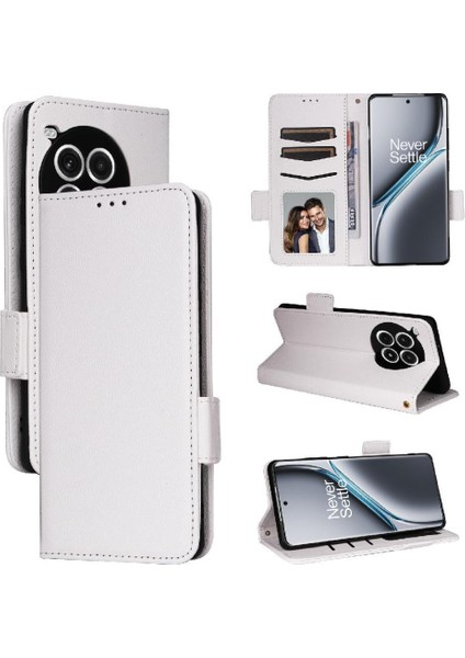 Oneplus Ace 3 Pro Için Flip Case Yan Toka Cüzdan Kart Yuvaları Tutucu Pu (Yurt Dışından)