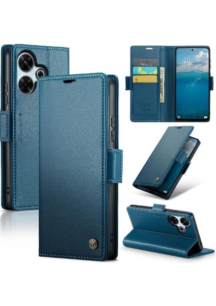 Xiaomi Redmi Için Caseme Durumda 13 4g Kickstand Anti Dolandırıcılık Cüzdan Kılıf Kılıf (Yurt Dışından)