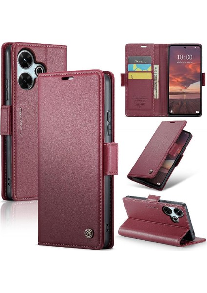 Xiaomi Redmi Için Caseme Durumda 13 4g Kickstand Anti Dolandırıcılık Cüzdan Kılıf Kılıf (Yurt Dışından)