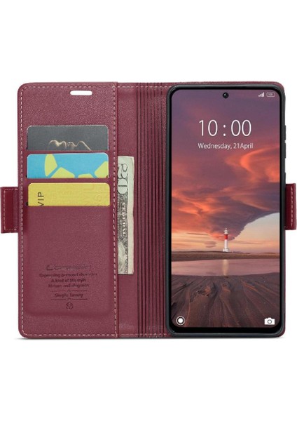 Xiaomi Redmi Için Caseme Durumda 13 4g Kickstand Anti Dolandırıcılık Cüzdan Kılıf Kılıf (Yurt Dışından) fırsatları