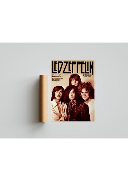 512 Art Design LED Zeppelin Müzik Afiş Duvar Poster 30 x 42 Çerçevesiz