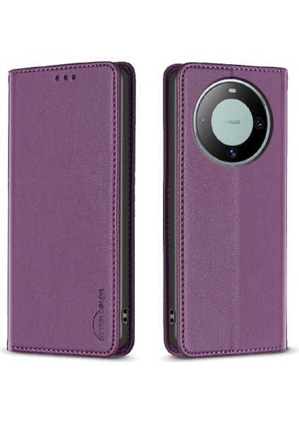 Huawei Mate 60 Için Flip Case Çok Renkli Pu Deri Manyetik Cüzdan Yuvası (Yurt Dışından)