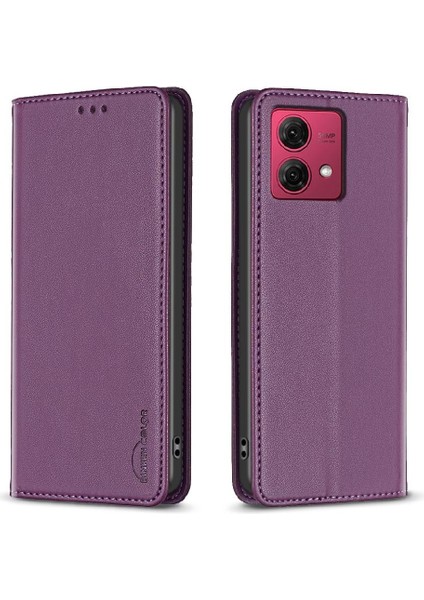 Motorola Moto G84 5g Iş Manyetik Cüzdan Pu Deri Için Flip Case (Yurt Dışından)