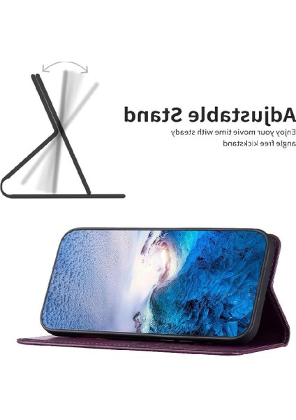 Motorola Moto G84 5g Iş Manyetik Cüzdan Pu Deri Için Flip Case (Yurt Dışından)