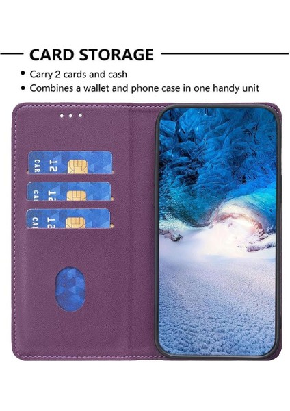 Motorola Moto G84 5g Iş Manyetik Cüzdan Pu Deri Için Flip Case (Yurt Dışından)