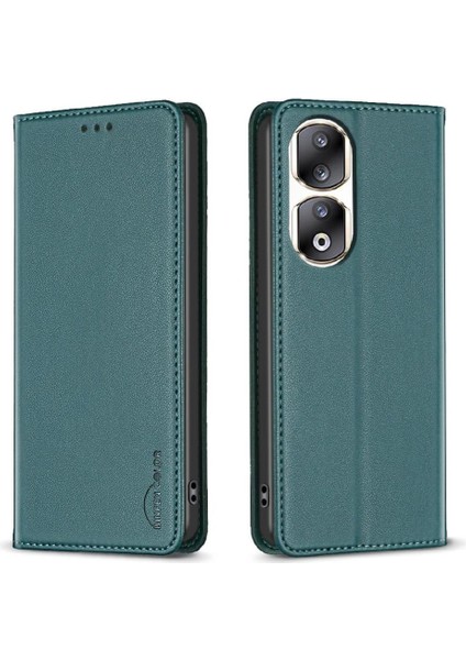 Onur Için Flip Case 90 Pro 5g Iş Manyetik Cüzdan Pu Deri Yuvası (Yurt Dışından)