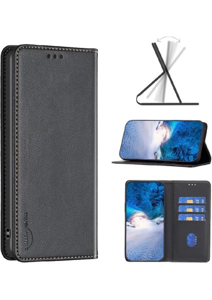 Huawei Mate 60 Için Flip Case Çok Renkli Pu Deri Manyetik Cüzdan Yuvası (Yurt Dışından)