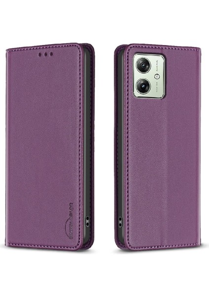 Motorola Moto G54 5g Pu Deri Çoklu Kart Yuvası Manyetik Için Flip Case (Yurt Dışından)