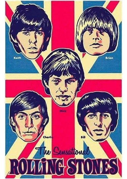 512 Art Design Rolling Stones Müzik Albüm Afiş Duvar Poster 30 x 42 Çerçevesiz