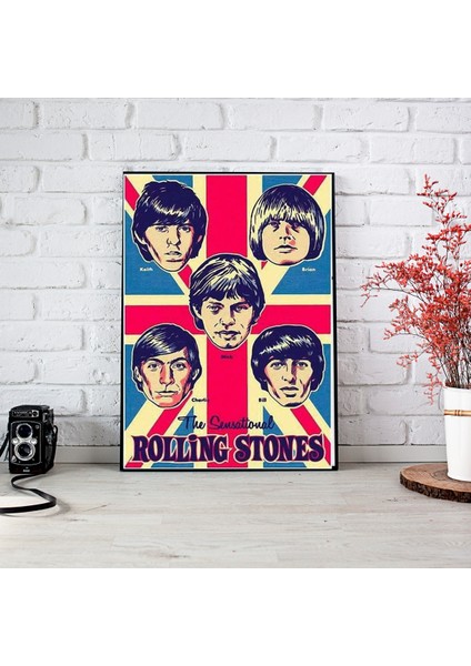 512 Art Design Rolling Stones Müzik Albüm Afiş Duvar Poster 30 x 42 Çerçevesiz