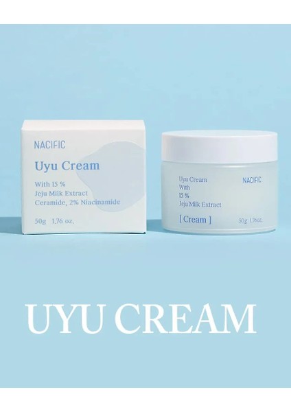 Uyu Cream - Jeju Sütü Içeren Nemlendirici Yüz Kremi 50ML