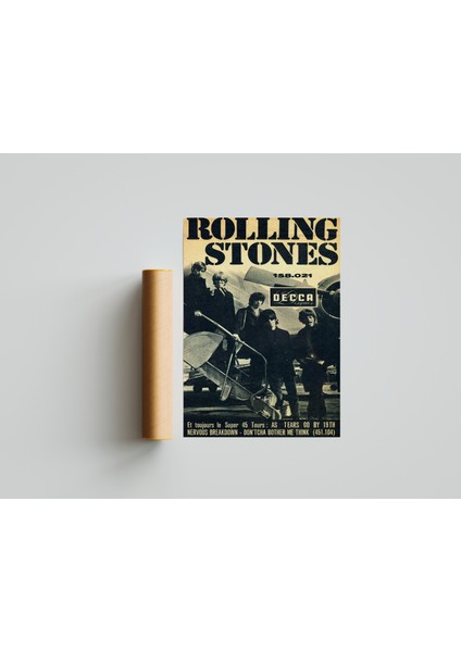 512 Art Design Rolling Stones Müzik Duvar Afiş Poster 30 x 42 Çerçevesiz