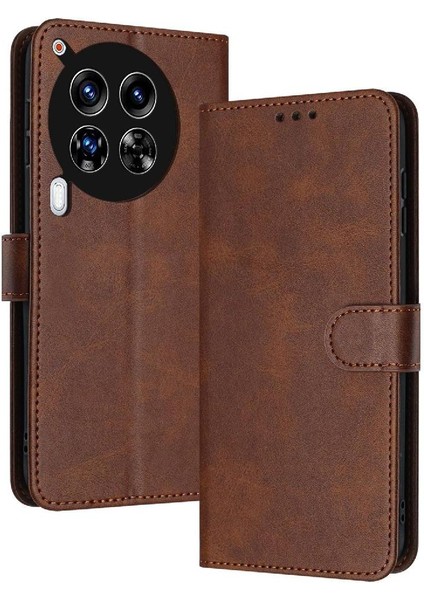 Tecno Camon 30 Premier 5g Için Kart Yuvası ile Pu Deri ile Flip Case (Yurt Dışından)